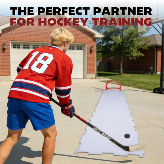 Hikeen Mini Hockey Goals – 2-Pack with 4 Pucks