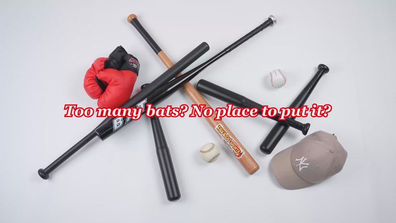 Lataa ja toista videota gallerian katseluohjelmassa Hikeen Baseball &amp; Softball Bat Rack | Holds 14 Bats

