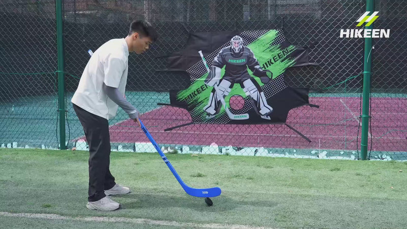 Load and play video in Gallery viewer, Hikeen Hockey Goalie Shooting Target with 7 Target Holes
