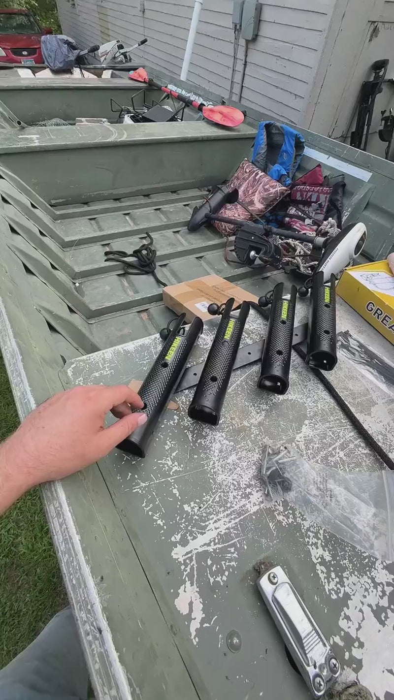 Load and play video in Gallery viewer, Hikeen 4 Tube Fishing Pole Holders
